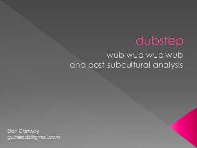 DubStep Lecture cover1